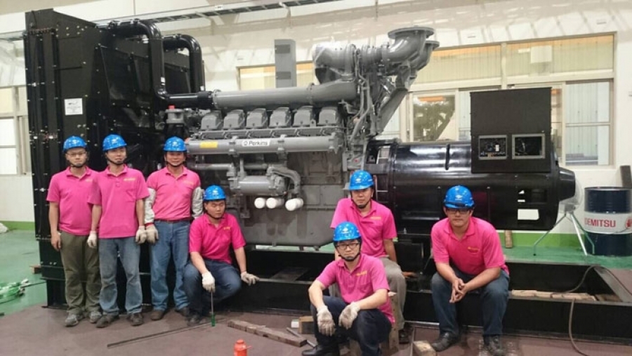 New Milestone~EVERGUSH Team completed production of 1500KW(1875KVA)Diesel Engine Generator Set(Perkins Engine) in Taiwan,2016/Oct/15.