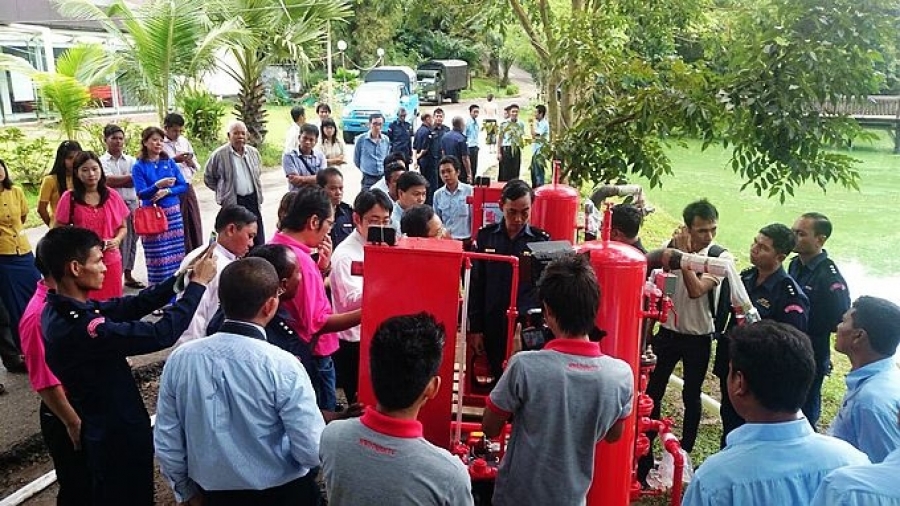 EVERGUSH hosted Fire-fighting pump exhibition in Myanmar-2014.11.12